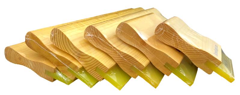 Wood Squeegee Handle With 70 Durometer Squeegee | Wholesale Screen Printing Supply NJ