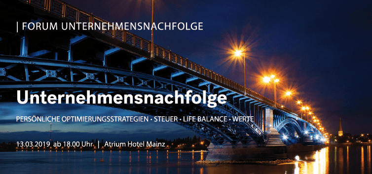 Registration on or use of this site constitutes acceptance of our terms of service and privacy policy. Forum Unternehmensnachfolge 2019 - www.pericon.de