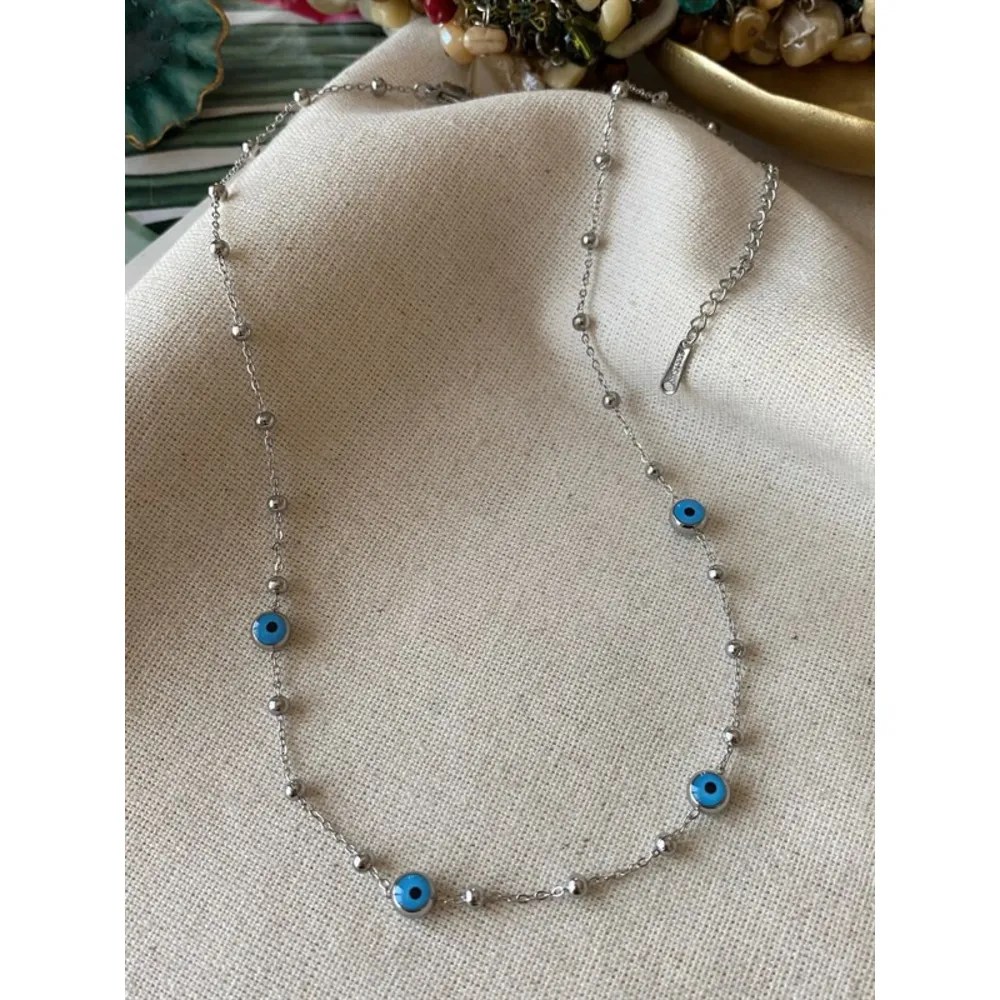 Çelik Dorikalı Nazar Kolye