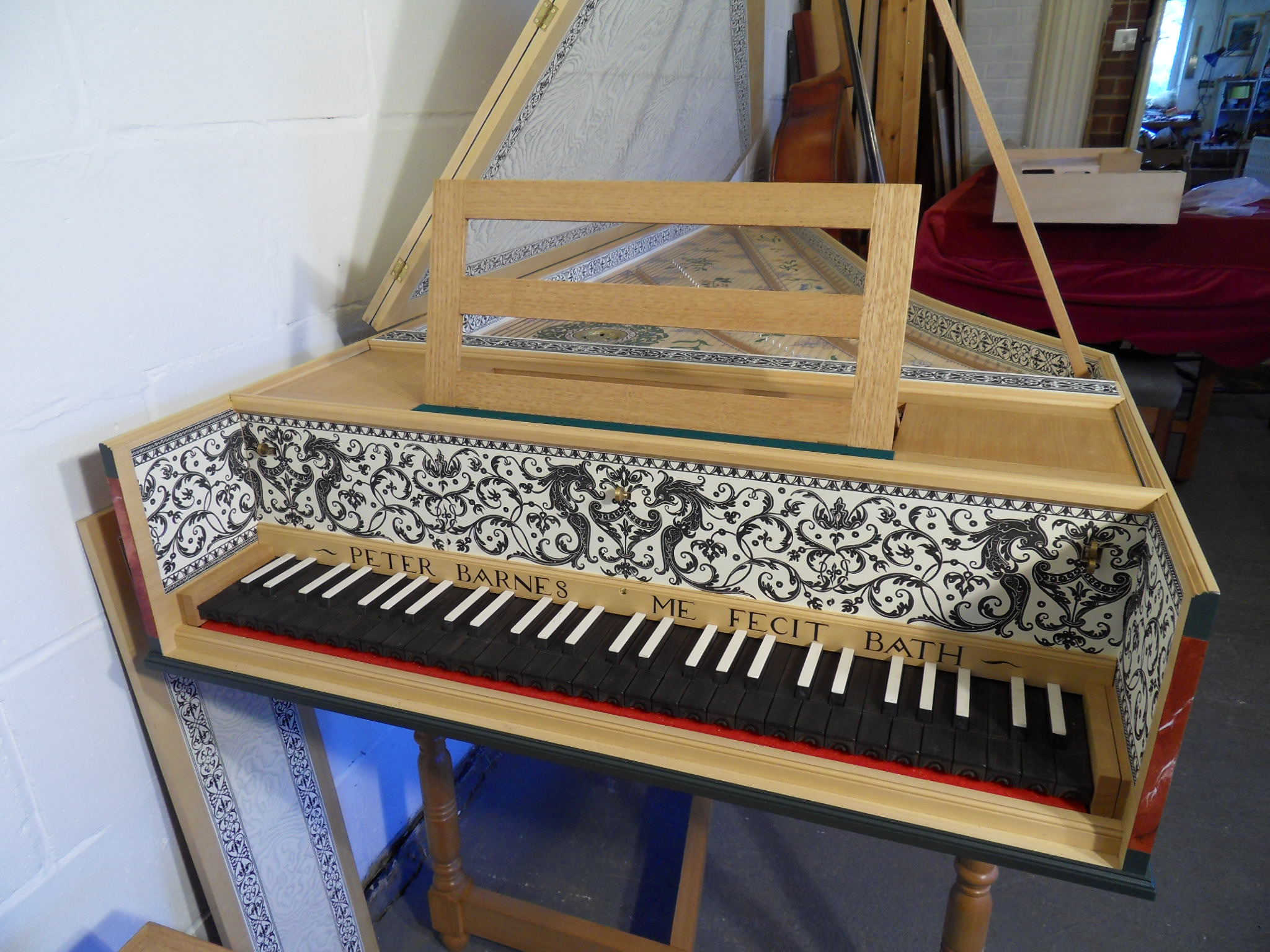 The instrument peter is supplying for this concert was made in the 1980s by . Harpsichords