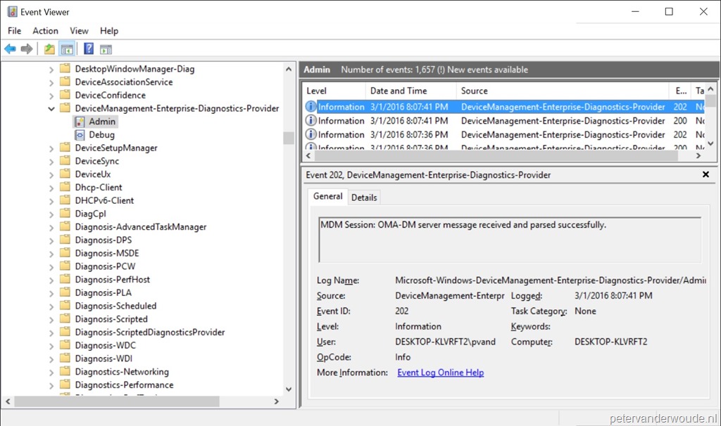 Quick tip Troubleshooting device management failures on Windows 10