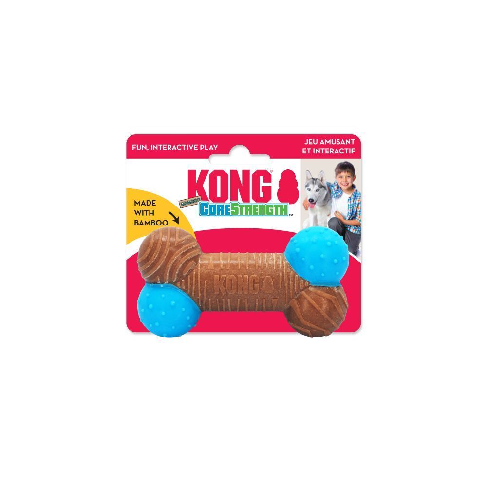 KONG Core Strength Durable Bamboo Bone Large Chew Toy for Dogs