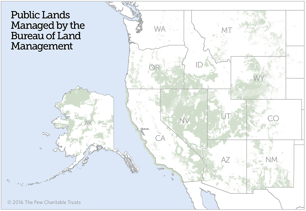 Fast Facts About The BLM The Pew Charitable Trusts Blm Map 