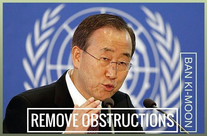 BKMNepal Ban Ki-moon calls for lifting 'obstructions' to supplying Nepal