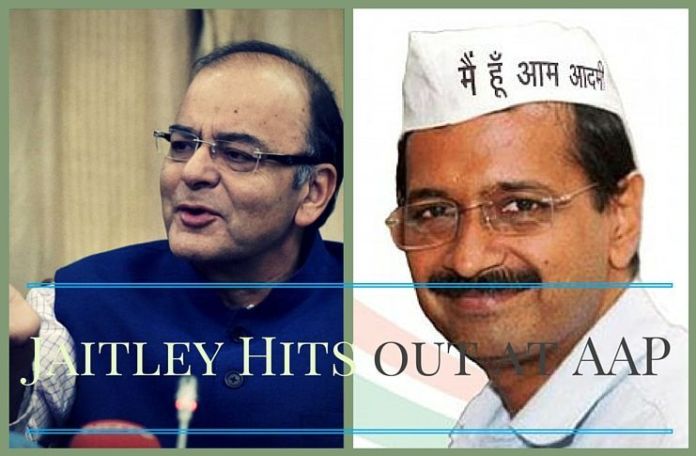 AJCase5 Jaitley hits out at Aam Aadmi Party