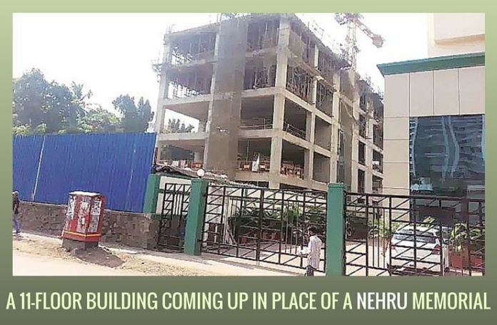 AJL1 Instead of a Nehru Memorial Library, Congress Bhavan building construction coming on AJL Mumbai Plot
