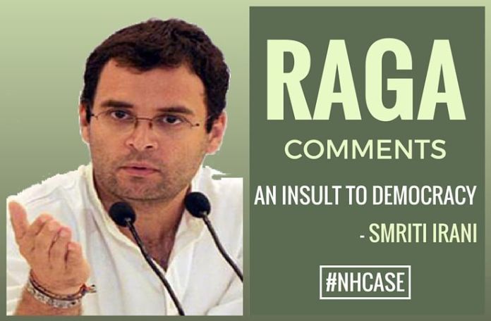IraniOnNH Rahul Gandhi's comments on #NationalHerald case an insult to democracy