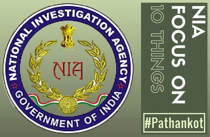 10ThingsNIA NIA focuses on 10-key points in the Pathankot attack