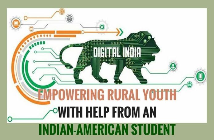 Digital -pg Digital India empowering rural youth: Indian-American student