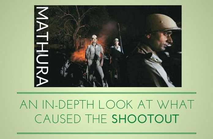 Mathura1 What led up to the violence in Mathura?