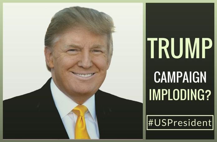 TrumpvHC1 As Trump continues to implode, Hillary is gaining in polls just because she is not Trump.