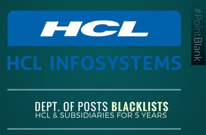 HCLBlkList1 Will getting blacklisted from Department of Posts affect HCL business?