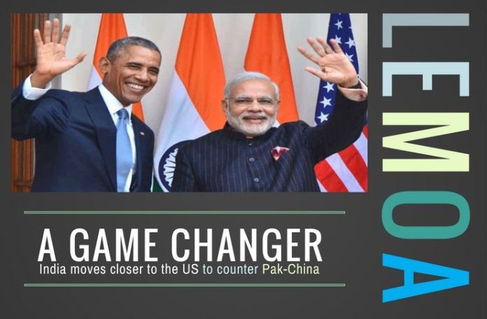 LEMOA1 LEMOA enables India to move closer to the US to counter Pak-China