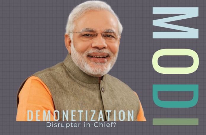 demonet9 By suddenly making 86% of currency illegal, Modi has become an agent of rapid change