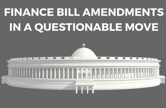 Finance bill amendments in a questionable move Finance bill amendments 2017