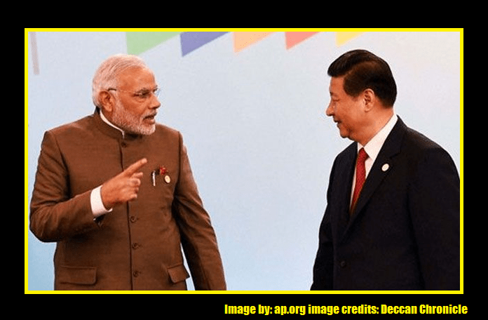 Indian Prime Minister Narendra Modi and Chinese President Xi Jinping No third party intervention in Kashmir issue
