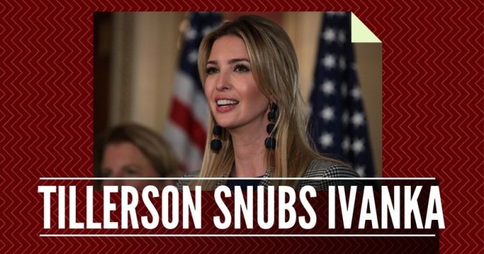 Ivanka1 Is Secretary of State Tillerson trying to cut Ivanka Trump down to size?