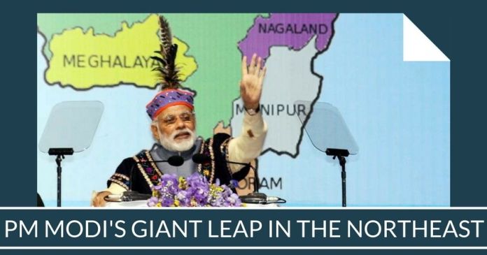 PM MODI'S GIANT LEAP IN THE NORTH EAST(1) PM MODI'S GIANT LEAP IN THE NORTH EAST