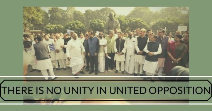 Opposition unity has many names, but none appears to have worked There is no unity in United Opposition