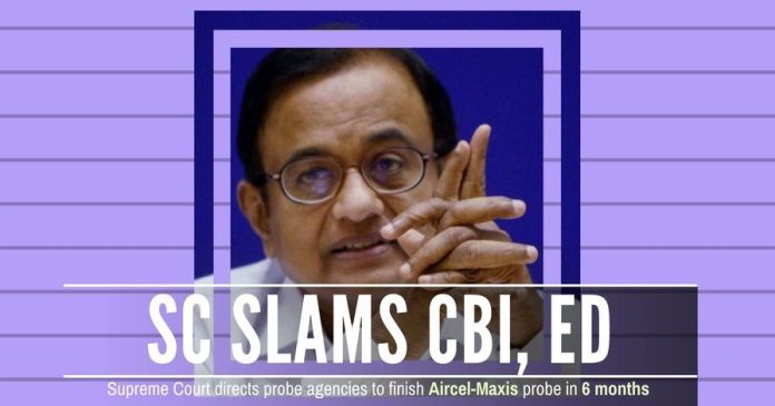 PC1833 SC slams CBI/ ED for the delay in finishing the investigation of Aircel-Maxis scam