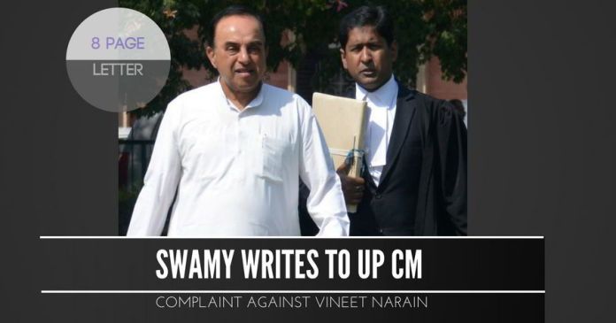 Swamy Writes to UP CM(1) Swamy writes to UP CM