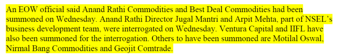Figure 2. Text as it appeared in the Business Standard article