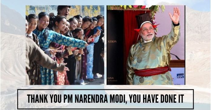 Thank you PM Narendra Modi, You Have Done It Divisional status to Ladakh a historic development