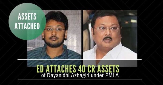 DA1941 More trouble for DMK - now a member of the Alagiri branch of the DMK family has his properties attached by the ED