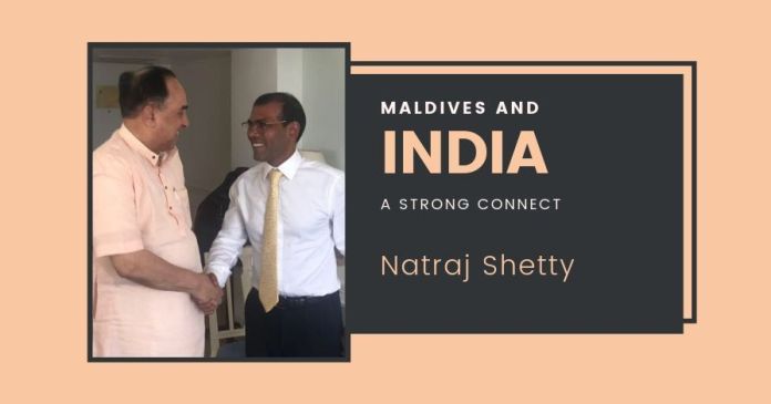 India Maldives strong connect ... Best way forward !!! (1) Dr. Swamy played a major role to establish Democracy in the Maldives.