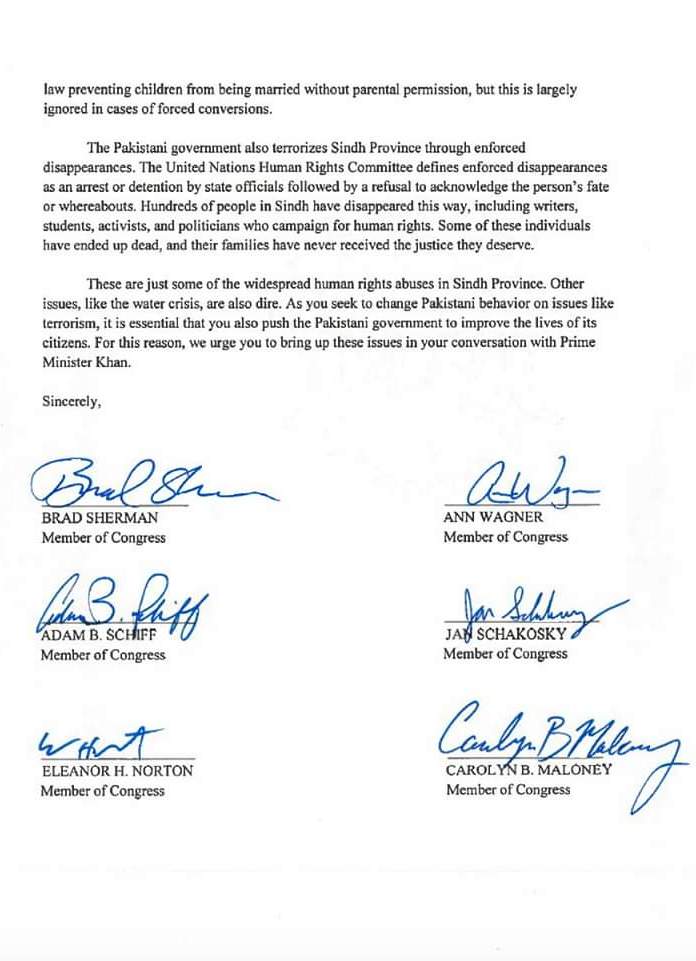 Letter to the President Page 1