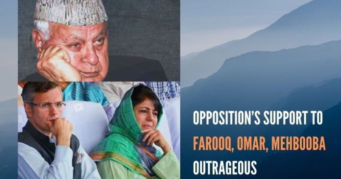 Opposition’s support to jihadists Farooq, Omar and Mehbooba(3) It’s obvious that the Opposition overlooked what these former chief ministers in their official capacity did to hurt the country and the state.