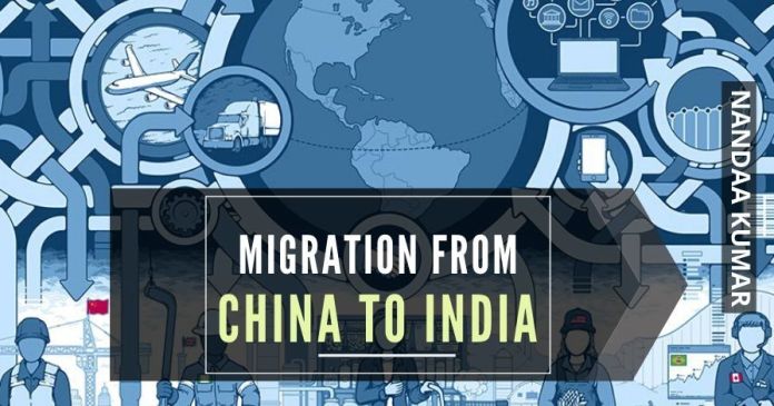 Migration from China to India The starting up of a business in India is challenging due to the number of approvals needed, and the lack of a ready infrastructure to move in and start in no time.