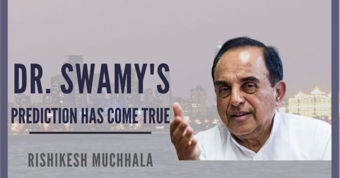 Dr. Swamy's (1) Dr. Swamy predicted in 2002 that India will be the third-largest economy by 2020, after the US and China