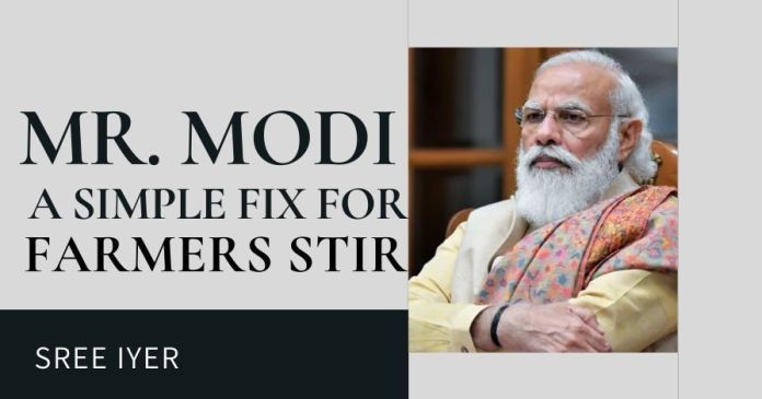 Simple ways to fix farmers stir While all know that the farmers' stir is not by farmers, no one knows how to solve it. Here is a simple fix.