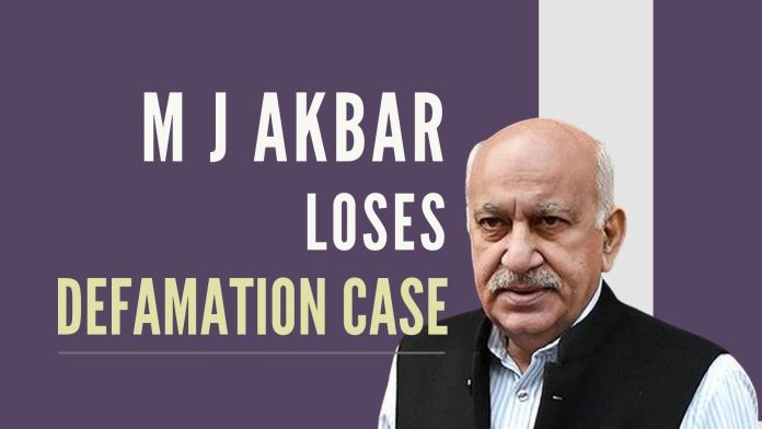 T12 M J Akbar, former Editor and ex MoS-EA faces a setback in his career