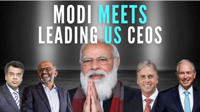 Modi meets leading American CEOs Modi courts Corporate America, meets several CEOs