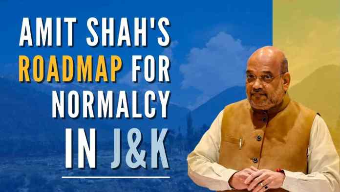 Amit Shah sets the roadmap for normalcy (1) Describing PM Modi's vision about J&K, Amit Shah said, PM wants J&K to be a 'giver' and not a 'taker' region of the country