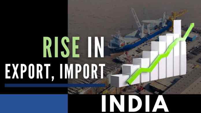 India sees a rising graph on its export and import India's merchandise exports saw a rise of 22.63 percent on a year-on-year basis in September 2021