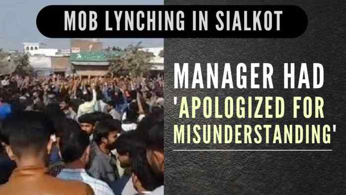 Sri Lankan killed in horrific mob lynching in Sialkot had 'apologized for misunderstanding' (1) Sri Lankan PM shocked over lynching of his country's citizen in Pakistan, says his heart goes out to victim's family