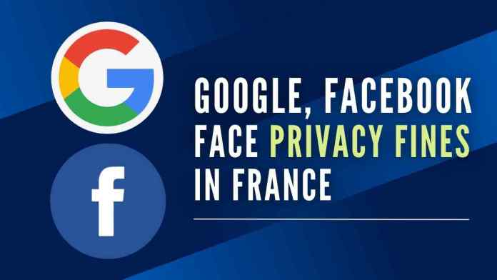 Google, Facebook face big privacy fines in France (1) google facebook | Interestingly, Google, Facebook will now face a combined $235 million fine for violating French data privacy rules reported Politico citing a document