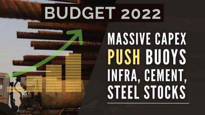 Budget 2022 The FM fixed the outlay on capital expenditure for next year at Rs.7.5 lakh crore, sharply higher than the Rs.5.5 lakh crore budgeted for 2021-22