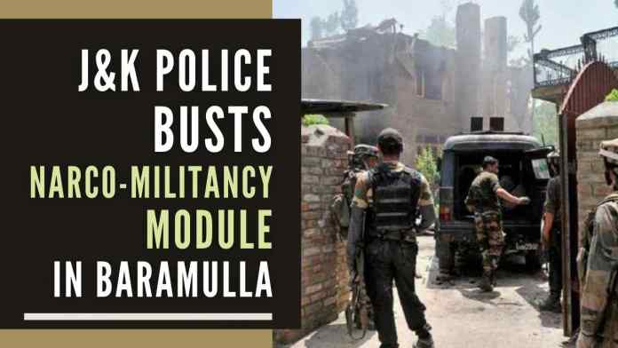 J&K Police busts Narco-Militancy module in Baramulla During the search 3 packets of contraband apparently, heroin was recovered from Celerio vehicle and 5 packets of contraband apparently heroin was recovered from Alto vehicle