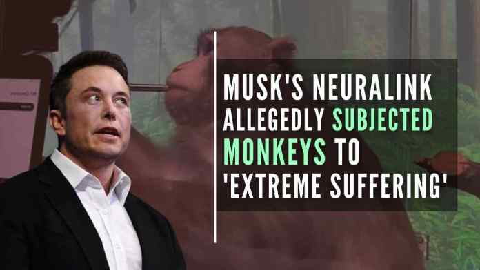 Musk's Neuralink allegedly subjected monkeys to 'extreme suffering' Elon Musk-owned Neuralink's test monkeys were 'tortured' and allegedly suffered brain hemorrhages, rashes, and self-mutilation, animal rights group claims