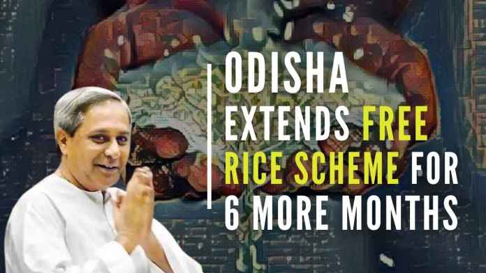 Odisha extends free rice scheme for 6 more months About 8.09 lakh beneficiaries covered under the scheme will be benefited from this move