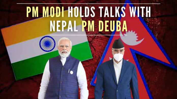 PM Modi holds talks with Nepal PM Deuba Both the leaders also discussed various aspects of cooperation, reviewed the progress of various projects, and also discussed the blueprint for the future