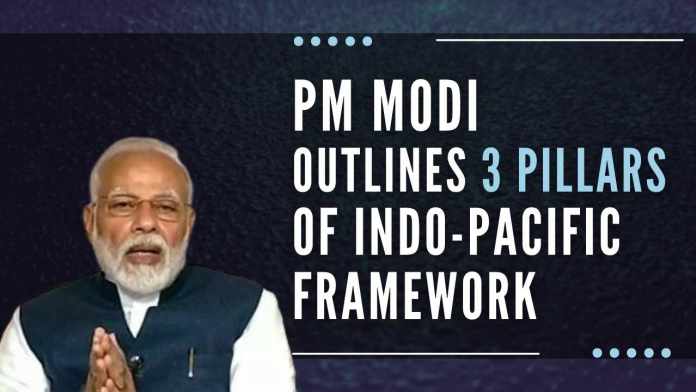 PM Modi outlines 3 pillars of Indo-Pacific framework (1) PM Modi called for finding common and creative solutions to tackle economic challenges of the Indo-Pacific region
