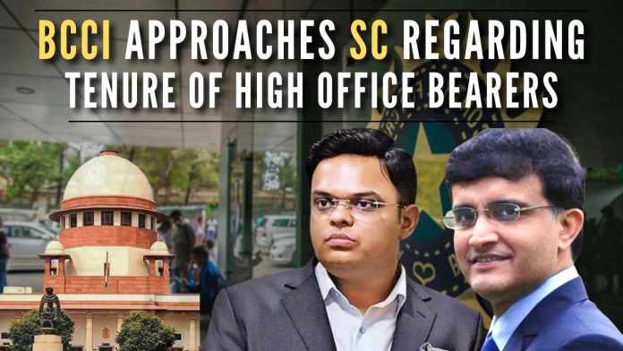 BCCI approaches SC regarding tenure of high office bearers The case is significant for the BCCI as the date of amendments may decide the tenures of its president Sourav Ganguly and secretary Jay Shah