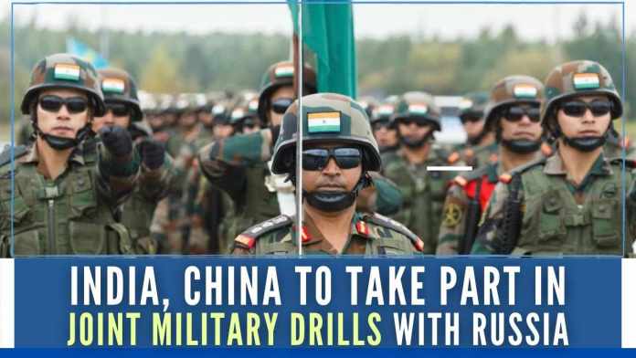 India and China to Take Part in Joint Military Drills with Russia Vostok - 2022 exercise will be held until Sept 7 at seven firing ranges in Russia’s Far East and the Sea of Japan