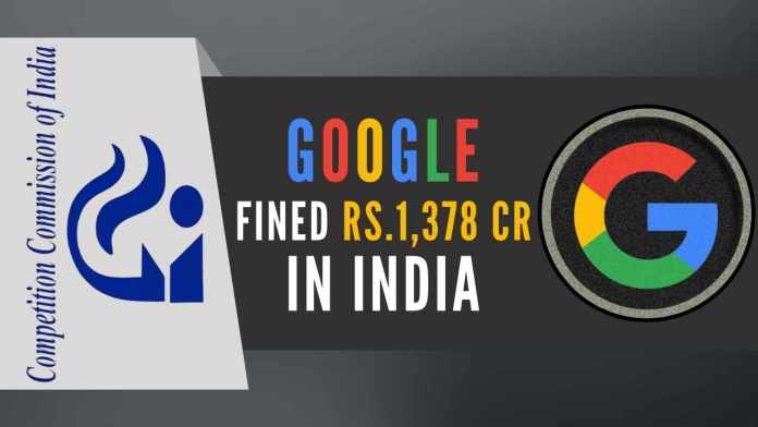 CCI slaps Rs.1,337.76 cr fine on Google The tech giant has been fined for anti-competitive practices on Android. The CCI also ordered Google not to offer any incentives to smartphone makers for carrying its search services