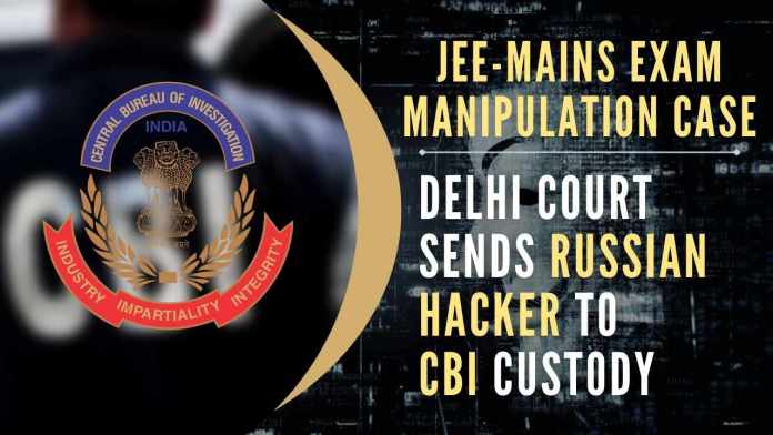 JEE-Mains exam manipulation case The accused, Mikhail Shargin a Russian, was sent to CBI custody till Oct 6 after he was produced before the court and the agency requested for his remand to unravel the conspiracy